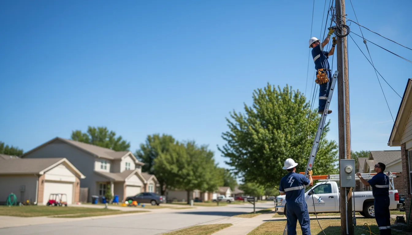 Residential electrician providing installation services in Pryor, MT